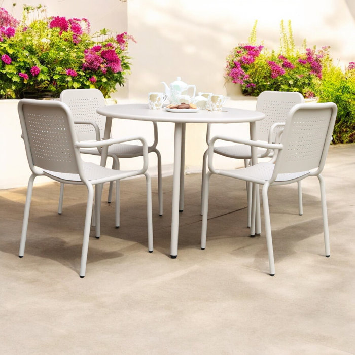 Royalcraft PORTO 4 seater Round dining set - 100cm Table Plus 4 ...